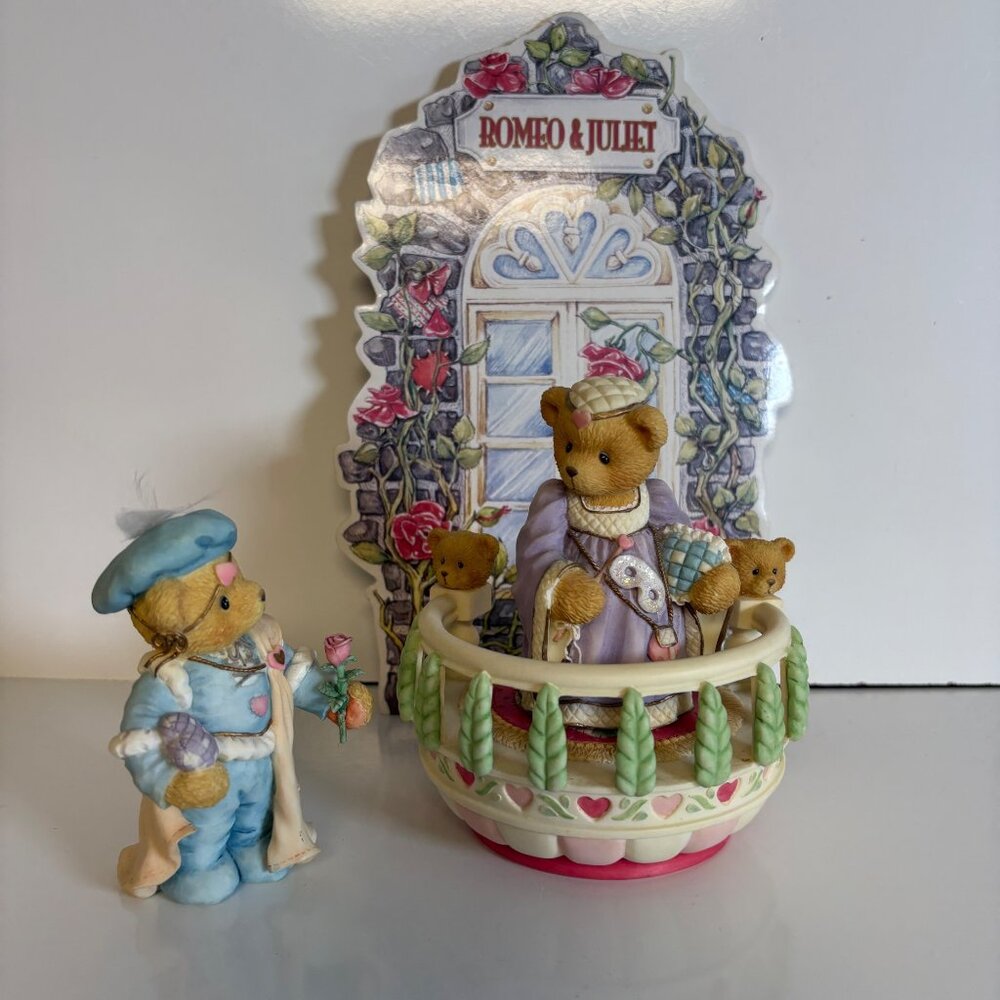Enesco Cherished Teddies Romeo & Juliet Collectors Set 203114 Figurines 1996